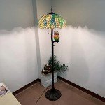Bieye Golden Laburnum Tiffany Style Floor Lamp