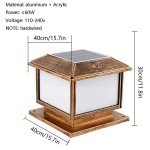 Solar Square Post Cap Light for Outdoor Use