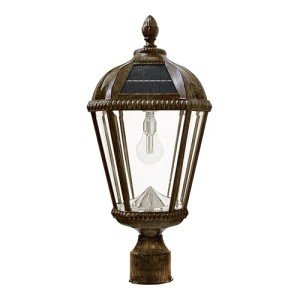 Gama Sonic Solar Post Light in Weathered Bronze