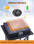 CMRCOZIRA Solar Outdoor Post Light with Dusk Sensor