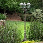 Solar-Powered Royal Lamp Post with Triple Light