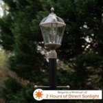 Gama Sonic Solar Post Light in Weathered Bronze