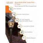 Gama Sonic Solar Post Light in Weathered Bronze