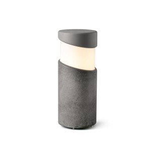 Block Grey Beacon Post Lamp by Faro Barcelona