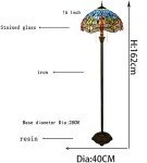 Tiffany Dragonfly Floor Lamp with Pull Chain