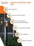 Baytown II Solar Lamp Post with EZ-Anchor Base