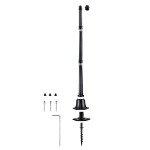 Sonic 5-Foot Decorative Black Lamp Post