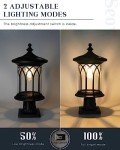 Seovix Solar Post Lights - 2 Pack Outdoor Solar