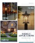 Seovix Solar Post Lights - 2 Pack Outdoor Solar