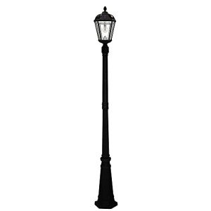 Gama Sonic Solar Outdoor Lamp Post Light - Black