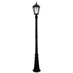 Gama Sonic Solar Lamp Post Light - Black