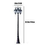 Victorian Outdoor Lamp Post with 3 Heads