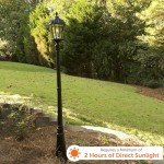 Gama Sonic Solar Lamp Post Light - Black