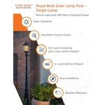 Gama Sonic Solar Lamp Post Light - Black