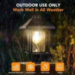 Solar Post Light with Mount Base for Outdoor Use