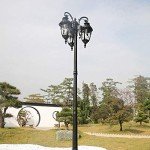 Victorian Outdoor Lamp Post with 3 Heads