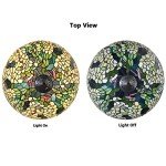 Bieye Golden Laburnum Tiffany Style Floor Lamp