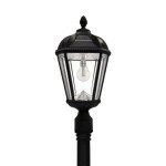 Gama Sonic Solar Lamp Post Light - Black