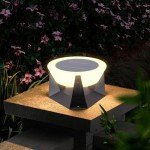 Outdoor Solar Pillar Light - Modern LED Lantern