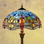 Tiffany Dragonfly Floor Lamp with Pull Chain