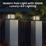 Modern Solar Pillar Light for Outdoor Spaces
