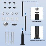 10FT Black Iron Solar Street Light Pole