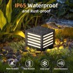 Modern Solar Pillar Light for Outdoor Spaces