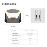 Outdoor Solar Pillar Light - Modern LED Lantern