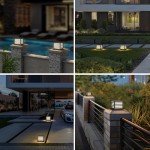 Modern Solar Pillar Light for Outdoor Spaces
