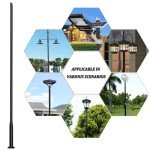 10ft Outdoor Solar Street Light Lamp Post