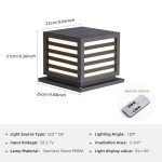 Modern Solar Pillar Light for Outdoor Spaces