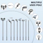 16Ft Tall Outdoor Street Light Lamp Post