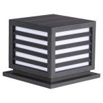 Modern Solar Pillar Light for Outdoor Spaces