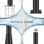 13Ft Outdoor Solar Street Light Pole Post