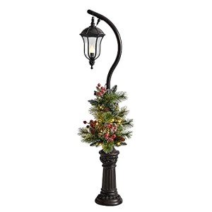 5ft Holiday Lamp Post with LED Lights