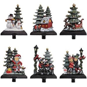 Lulu Decor Bear & Kids Christmas Stocking Holder