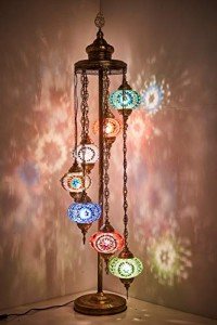Colorful Turkish Mosaic Floor Lamp - 150cm