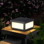 Modern Solar Pillar Light for Outdoor Spaces
