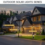 Emliviar 82" Solar LED Street Lamp with Remote