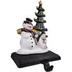 Bear and Kids Christmas Stocking Holder Hooks