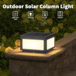 Modern Solar Pillar Light for Outdoor Spaces