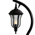5ft Holiday Lamp Post with LED Lights and Greenery