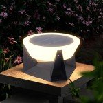 Modern Solar Pillar Light for Outdoor Spaces