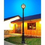 MIMMIC Outdoor Waterproof Globe Column Light