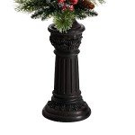 5ft Holiday Lamp Post with LED Lights and Greenery