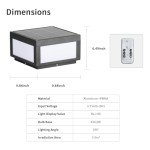 Modern Solar Pillar Light for Outdoor Spaces