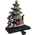 Bear and Kids Christmas Stocking Holder Hooks