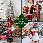 Musical Snow Globe Lamp Post with Santa