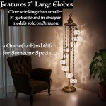 Colorful Mosaic Boho Floor Lamp - Customizable Shades