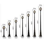 MIMMIC Outdoor Waterproof Globe Column Light
